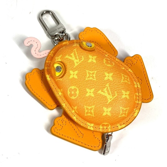 LOUIS VUITTON M02215 Monogram Bag Charm - LV Frog Charm Earphone Case Walle...